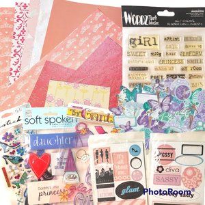 Girl themed paper crafting